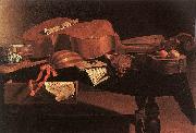 BASCHENIS, Evaristo Musical Instruments oil painting on canvas